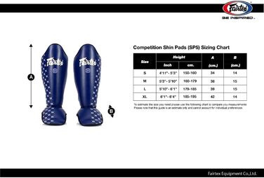 Захисні щитки для гомілок Fairtex SP5 чорні, розмір M