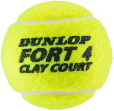 Тенісні м’ячі Dunlop Fort Clay Court для ґрунтових, трав'яних та твердих кортів, 2 упаковки по 4 штуки
