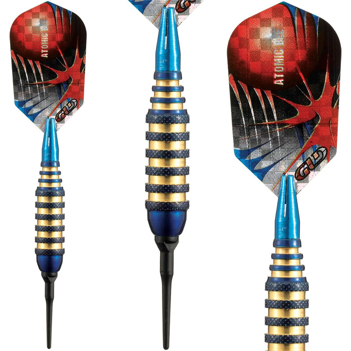 Дротики для дартсу VIPER Atomic Bee з м'яким наконечником, 16 г, сині, для електронного дартсу