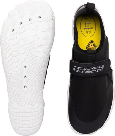 CRESSI Geko Shoes - унісекс черевики для дайвінгу та снорклінгу, чорно-білі, 37 EU