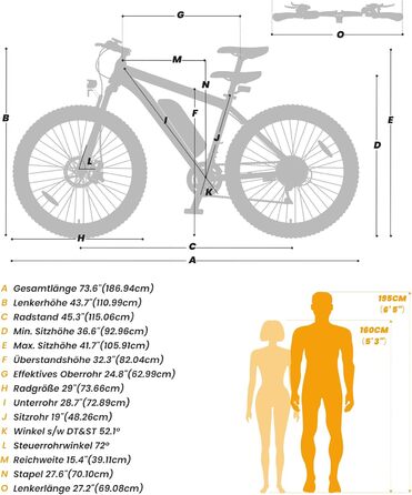 Електровелосипед Touroll U1 26/29 дюймів для чоловіків і жінок, знімний акумулятор 36В 13А·год, мотор 250Вт, 21 швидкість, електро MTB, запас ходу 65 км, позашляхові шини CST