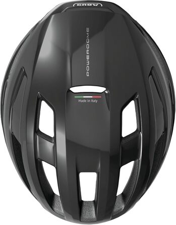 ABUS PowerDome – легкий велосипедний шолом з аеродинамікою та вентиляцією, чорний, M (54-58 см), для чоловіків і жінок, зроблено в Італії
