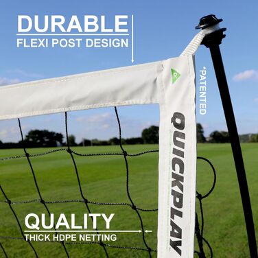 Футбольні ворота QUICKPLAY Kickster Pro 8x5' з базовою вагою для елітного тренування на газоні, твердих покриттях або траві [одне ворота]