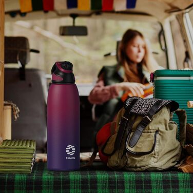 Fjbottle термос-пляшка з нержавіючої сталі для спорту та дітей, з магнітною кришкою, 400/600/800/1000/1500 мл, без BPA, герметична, підходить для газованої води, для школи та фітнесу