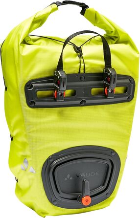 Велосипедна сумка VAUDE Aqua Back Light 38 л, водонепроникна, для заднього колеса, яскраво-зелена, універсальний розмір, вироблено в Німеччині