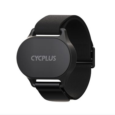 Пульсометр на браслет CYCPLUS з Bluetooth 5.1 та ANT+, LED-індикатор зон пульсу, водонепроникність IP67, для бігу, їзди на велосипеді, фітнесу та спорту (чорний)