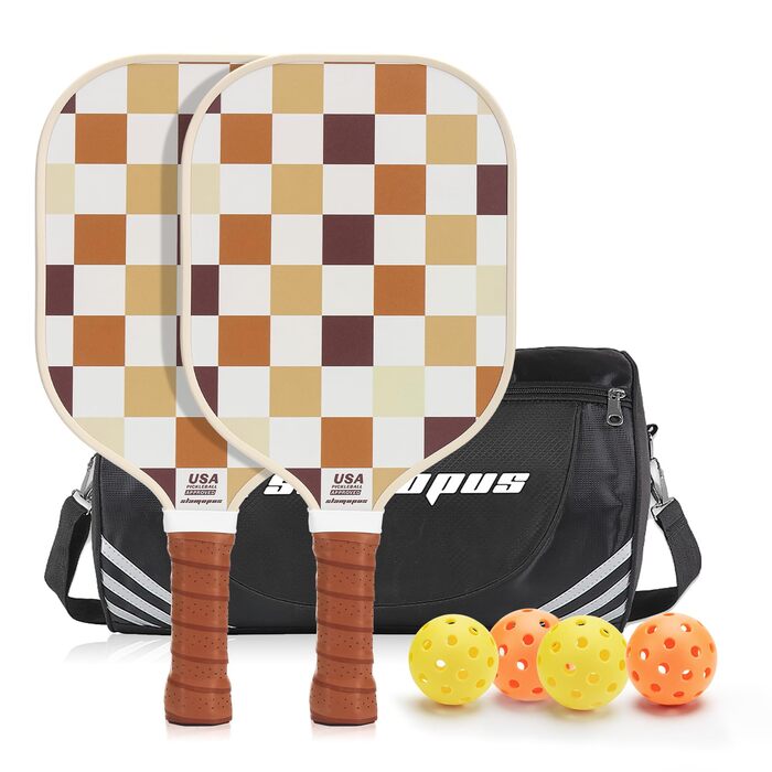 Набір для піклболу: ракетки (2 шт.), м'ячі (2 внутр., 2 зовн.), сумка | Графіт та скловолокно | Для початківців