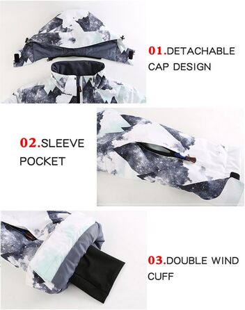 Чоловічий зимовий костюм для сноубордингу та катання на лижах, водонепроникний, вітронепроникний, теплий, для походів та скелелазіння, розмір L, чорний