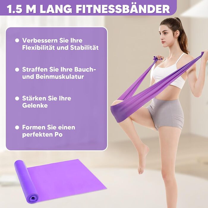 Набір для пілатесу вдома, 5 шт: кільце для пілатесу 38 см та фітбол для ніг, рук та стегон, для схуднення