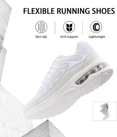 Кросівки Hitmars для бігу та занять спортом: чоловічі та жіночі, білі та чорні, розміри EU 36-48