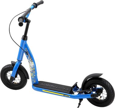 Дитячий самокат STAR SCOOTER з надувними колесами 10 дюймів, для міста, від 5 років, регульована висота, нове покоління