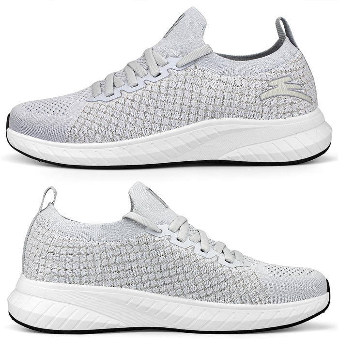 Жіночі спортивні кросівки для бігу та повсякденного носіння, легкі, дихаючі, сірого кольору (36 EU)