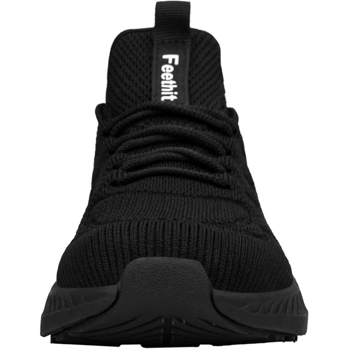 Чоловічі кросівки Feethit для спорту, бігу, тенісу та фітнесу. Легкі, дихаючі, чорного кольору. Розмір 40 EU