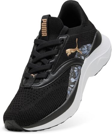 Жіночі бігові кросівки PUMA Softride Mayve Bloom WNS, чорні з рожевим золотом, розмір 38.5 EU