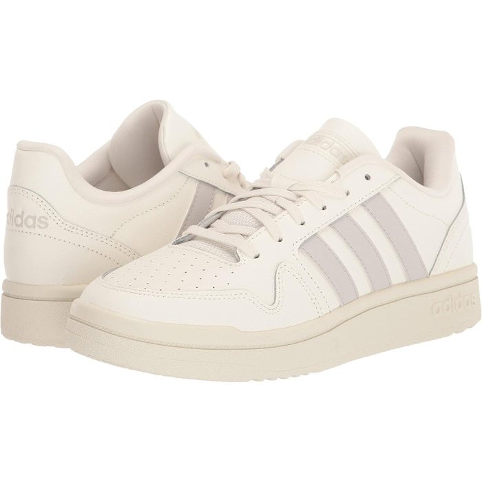 Баскетбольне взуття Adidas для чоловіків (47 1/3 EU, білий крейдяний сірий)