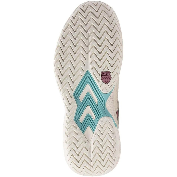 Жіноче кросівки K-Swiss Tura Team для падел-тенісу, 41 EU, білий, лілак, пастельно-бірюзовий