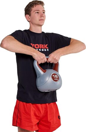Вінілова гиря York Fitness 18 кг для бодібілдингу та тренувань вдома