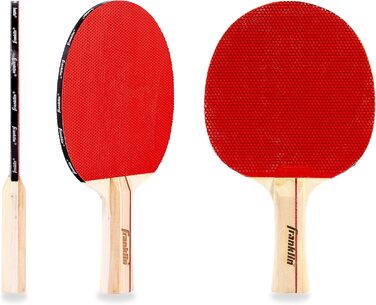 Ракетка для настільного тенісу Franklin Sports Regulator, професійна, гумова поверхня, червоно-чорна