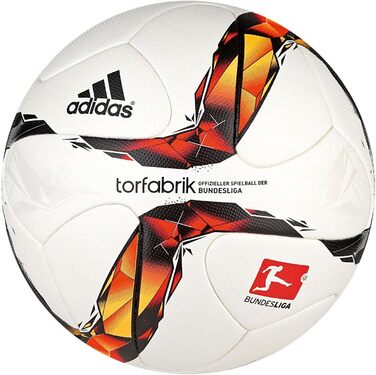 Офіційний футбольний м'яч adidas Torfabrik, білий/червоний/чорний/помаранчевий, 58×37×2 см, 20 л