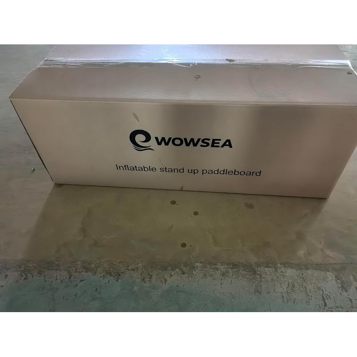 WOWSEA SUP дошка надувна гоночна 426/385 см, з кріпленням для камери, для змагань та відпочинку (пісочний)