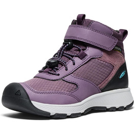 KEEN Skua Mid Waterproof - водонепроникні трекінгові черевики для дітей (37 EU) - чорний/сливовий