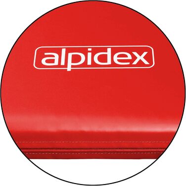 Гімнастичний мат ALPIDEX 200x120x8 см, м'який, з антиковзаючим дном, червоний
