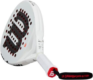 Падель ракетка Wilson Bela LT V2.5, карбон/EVA, 355 г, біла