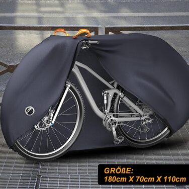 Водонепроникний чохол для велосипеда Emersa 600D Oxford, 180x70x110 см, для 1 велосипеда, темно-синій