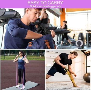 Набір фітнес-гумок Newpop 5 шт. для силових тренувань, йоги та розтяжки