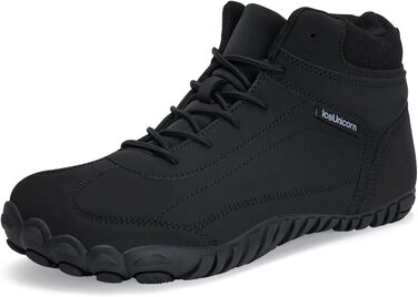 Зимові черевики IceUnicorn: теплі, з підкладкою, шкіряні, чорні (40 EU) для жінок та чоловіків