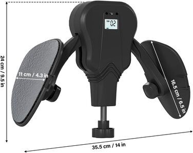 Тренування стегон з регулюванням ваги 20-60 кг, тренажер для внутрішньої поверхні стегон, Thigh Master з лічильником, тренажер для м'язів тазу (Kegel) для чоловіків та жінок