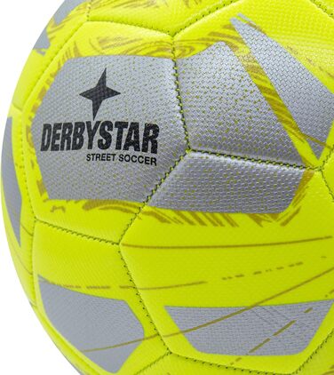 Футбольний м'яч Derbystar Street Soccer, розмір 5, сріблясто-жовтий, для вуличної гри