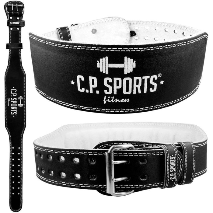 Шкіряний пояс для важкої атлетики C.P.Sports XL/XXL — бодібілдинг, тренування, чоловічий, жіночий