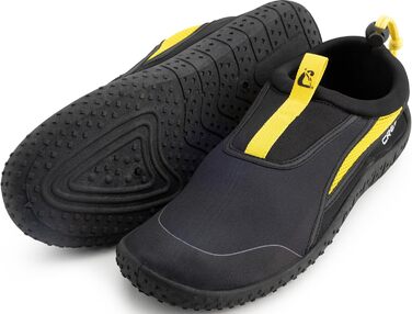 Взуття Cressi Coco - Швидковисихаючі аквашузи для скель, моря, пляжу. Підходять для серфінгу, басейну та водних видів спорту, унісекс, чорно-жовтий, 41.5 EU