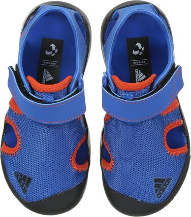 Кросівки для фітнесу adidas Captain Toey K, унісекс, 39 1/3 EU, блакитний, чорний, помаранчевий