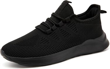 Чоловічі кросівки для бігу та занять спортом: спортивні, зручні, дихаючі, 43 EU, чорний колір