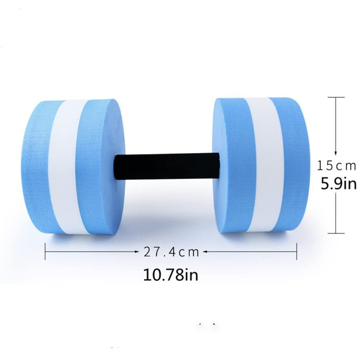Плаваючі гантелі для аквааеробіки MMCCHB, 2 шт. – блакитні