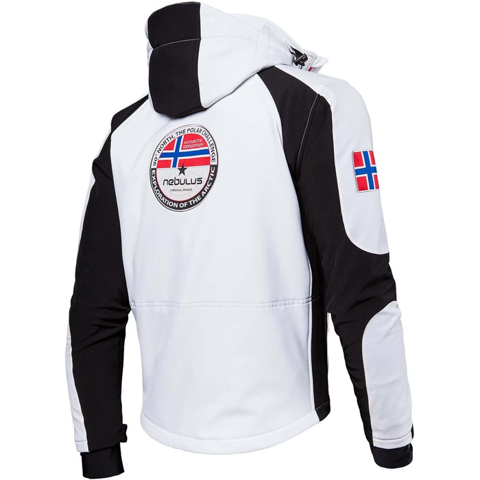 Куртка гірськолижна Nebuus Softshell Rockshe чоловіча чорно-біла (3XL)