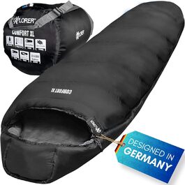Сплячий мішок EXPLORER® Comfort XL -23°C -5°C, 3-4 сезони, зимовий, для дорослих, 230x85x70 см, чорний