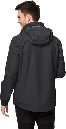 Чоловіча мембранна куртка Jack Wolfskin Stormy Point 2L, чорна, розмір L