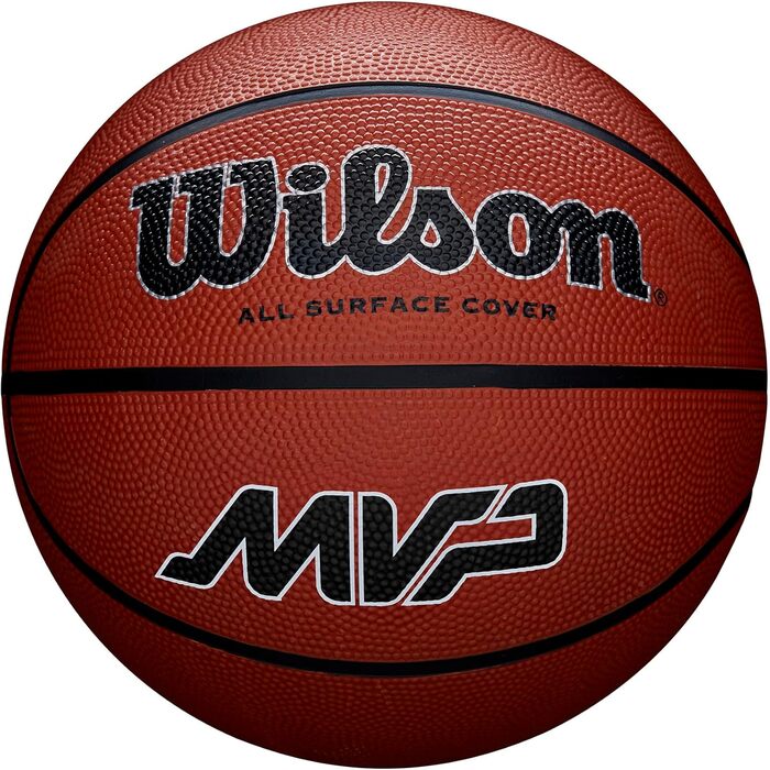 Баскетбольний м'яч Wilson Outdoor MVP, для вулиці, гранульоване покриття, штучний майданчик (Помаранчевий, розмір 6)