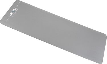 Килимок для фітнесу Gymtek 180x61 см, NBR 1,5 см, сірий, для йоги, пілатесу, аеробіки, з ременем для перенесення