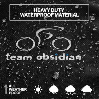 Чохол для велосипедів Team Obsidian Ripstop, для 1-3 велосипедів, водонепроникний, для зберігання та транспортування на вулиці