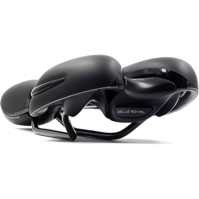 Велосипедне сідло Selle Royal Respiro Soft Athletic чорне 25,6 x 22,7 см