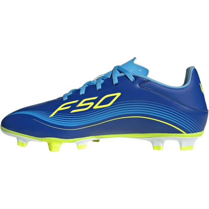 Футбольні бутси Adidas F50 Club для твердого/багатоповерххового поля (39 1/3 EU, Синьо-Жовті)