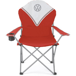 Складний туристичний стілець Board Masters VW Collection Deluxe з сумкою, дизайн Volkswagen T1 Bulli, червоний (105 см)