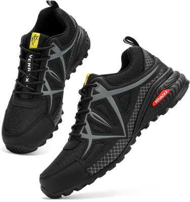 Чоловічі трекінгові кросівки для трейлраннінгу. Легкі, дихаючі, з антиковзкою підошвою. Розміри 39-48, чорний колір.