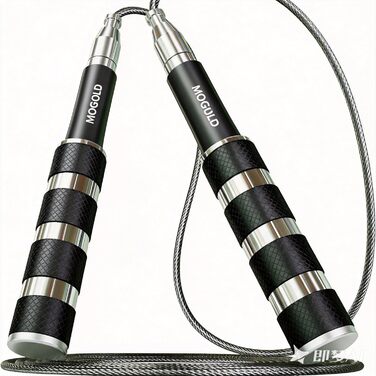 Стрибальний скакалка Speed Jump Rope для фітнесу, боксу та кардіо, складана з PVC-тросом, чорна