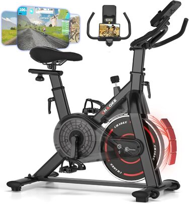 Hometrainer CHAOKE з LCD-монітором: тихе кардіотренування вдома, до 150 кг, чорно-синій