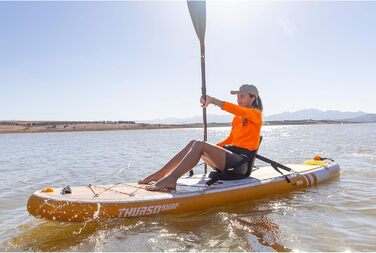 THURSO SURF Надувна SUP-дошка Waterwalker 120 305×76×15 см, комплект: карбонове весло, рюкзак, двокамерний насос, страховочний лиш
